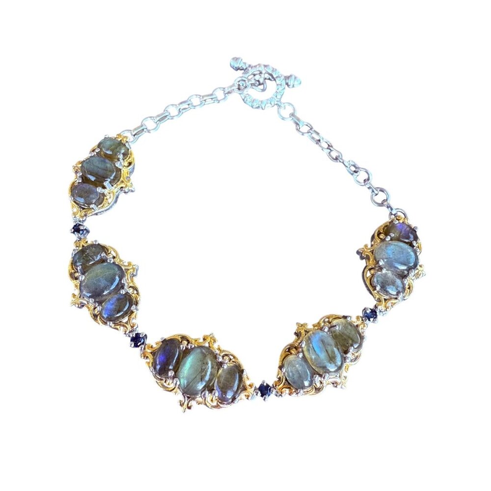 NWT Sterling Silver STS Chuck Clemency Labradorite Bracelet